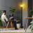 60'' Black Torchiere Floor Lamp