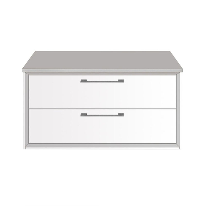 Gemelli 24" W x 12" H Wall Mounted Bathroom Cabinet, Matte White