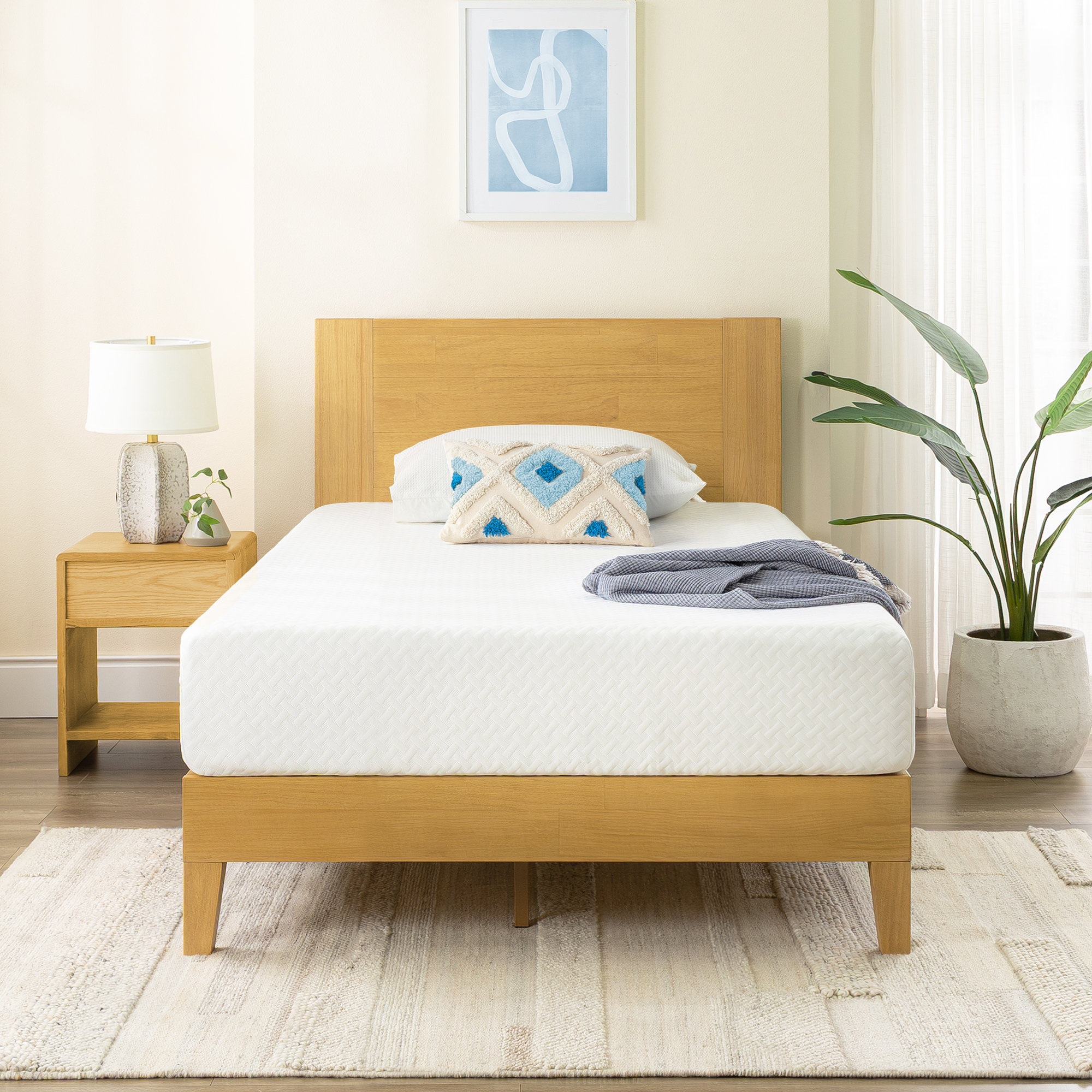 Sleep by Wayfair™ Medium Cooling Gel Memory Foam Mattress, 10", Queen