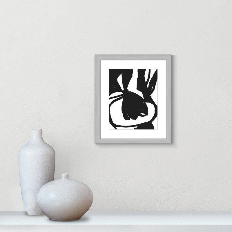 «Line Line Collection», Tulipe suspendue sur papier par Leah Straatsma, H 15 po x l 13 po x P 1,25 po