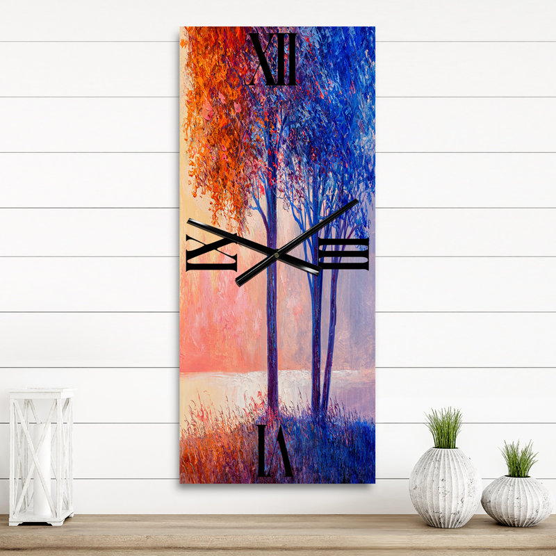 Horloge murale Lake River, Grand
