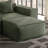 Barrett Minimalist Oversized Modular Comfy Fabric Sofa for Living Room, L Shaped Sectional Couches with Ottoman (3 Seats+Ottoman)-753710500-760398568-760398571