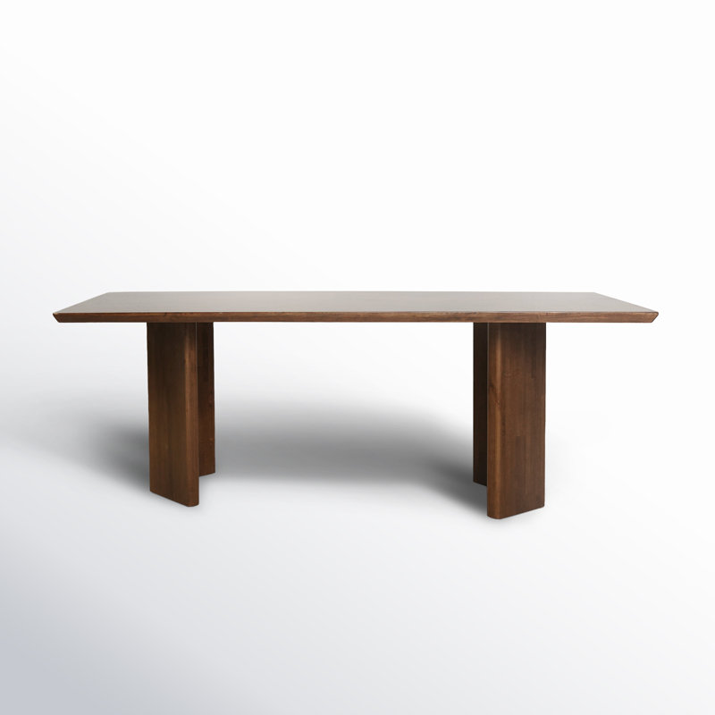 Chen 86" Solid Wood Rectangular Dining Table