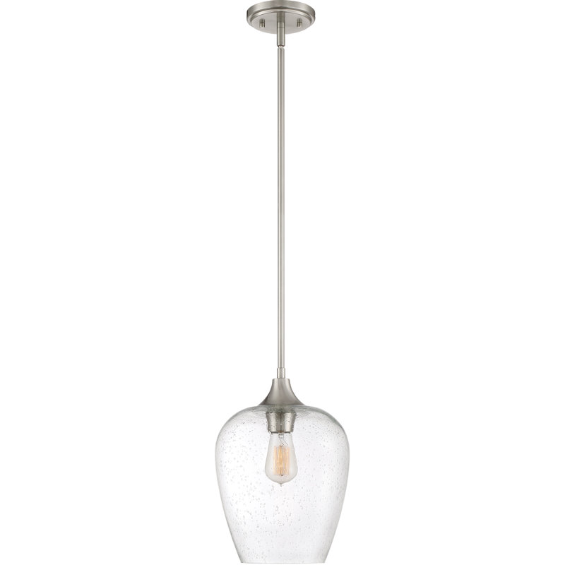 Shropshire 1 - Light Brushed Nickel Single Pendant