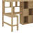 Wood Loft Bed With Built-In Desk, LED, Storage Shelves, Cabinets And Staircase-1451065873