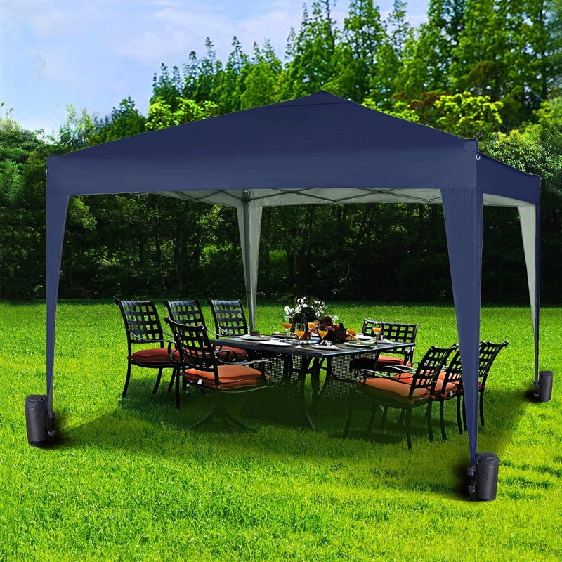 Janvey 3m x 3m Steel Pop-Up Gazebo, Blue