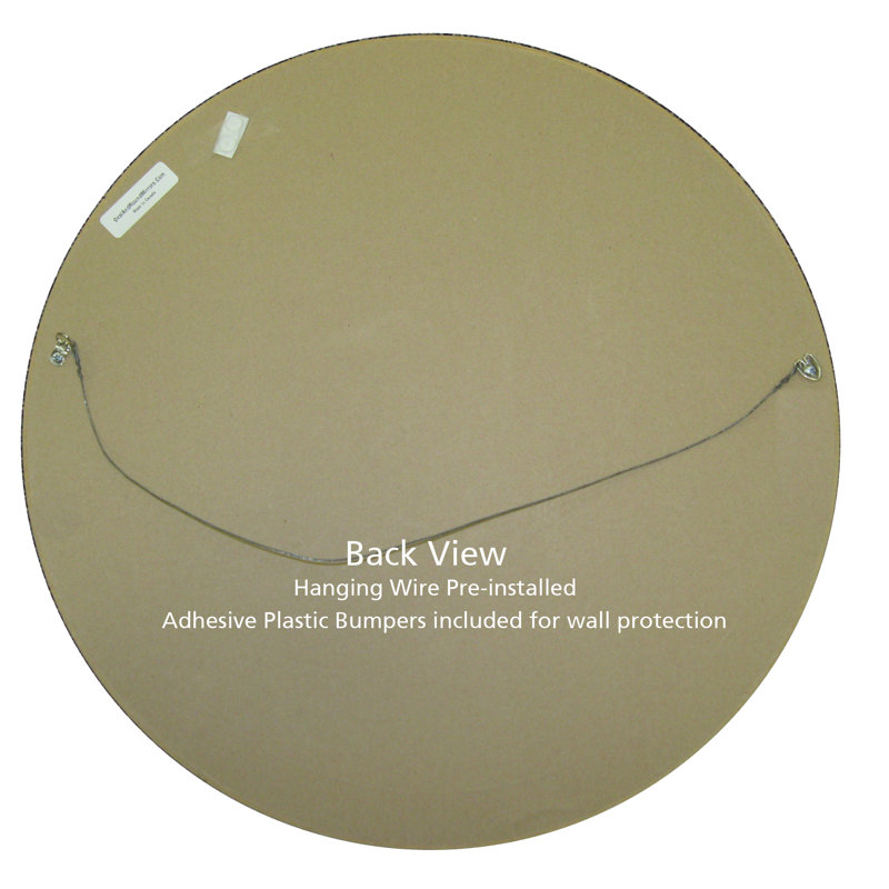 Miroir décoratif biseauté glam Winfrey, 33 po x 33 po