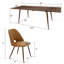 Ensemble de table de salle à manger extensible 9 pièces avec chaises d'appoint en similicuir-123803694