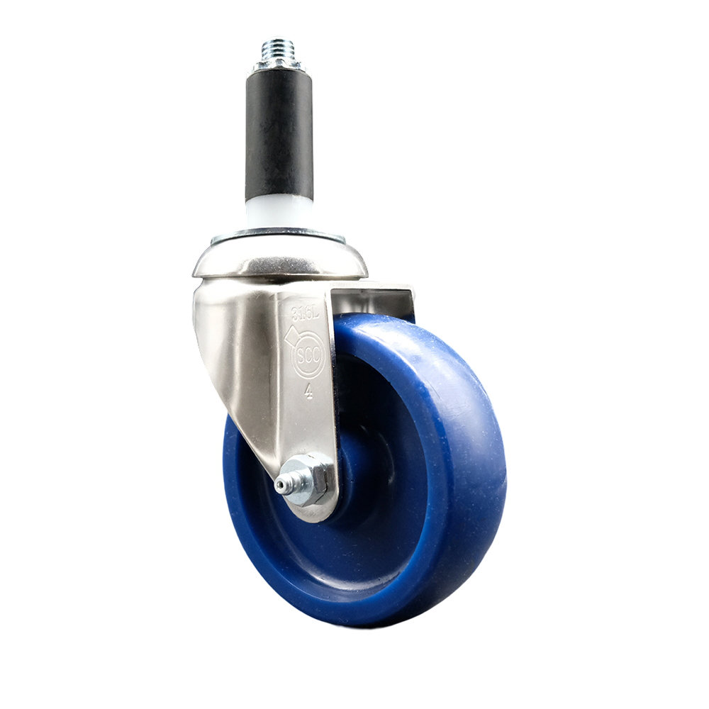 Service Caster 316SS Solid Polyurethane Wheel Swivel Expanding Stem ...