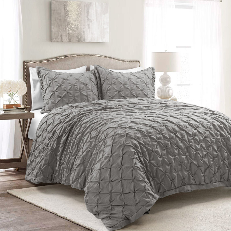 Ensemble de housse de couette 3 pièces Blue Ravello, Grand, gris