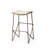 Deux Upholstered Counter Stool with Metal Frame-368541362