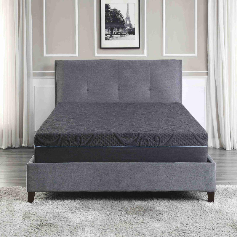 Matelas hybride en mousse viscoélastique imprégnée de gel 11 pouces pour grand lit, 11", Grand lit
