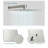 10" Rainfall Slide Bar Shower Head Wall Mount Complete Shower System with Rough-in Valve-60220273
