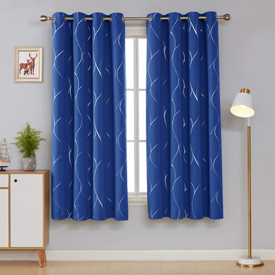 Kellda Thermal Room Darkening Polyester Curtain Panels