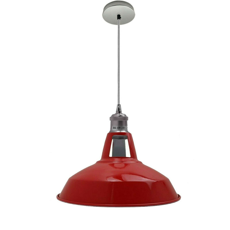 Rosecrest 1 - Light Dome Pendant, Red