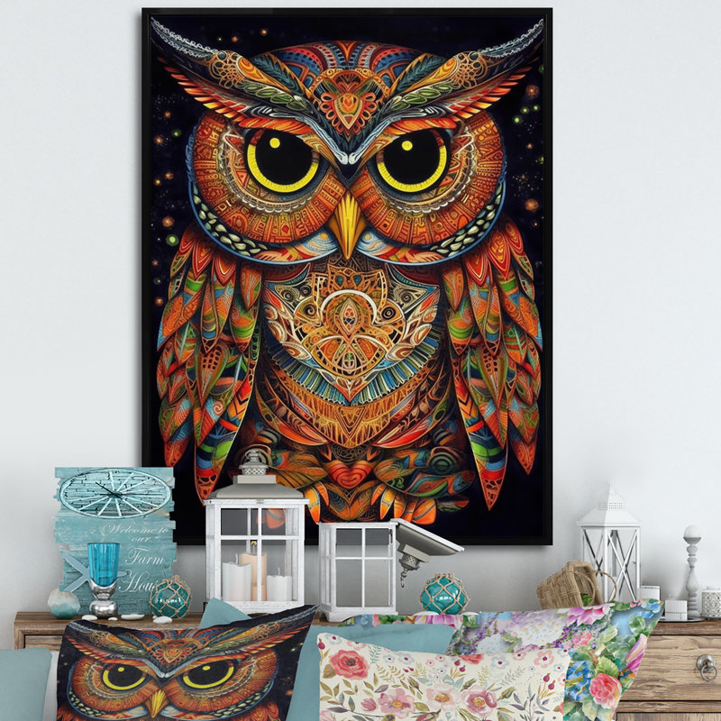 Sagesse brune et jaune sur toile, H 44 po x l 34 po x P 1,5 po, Cadre flottant noir