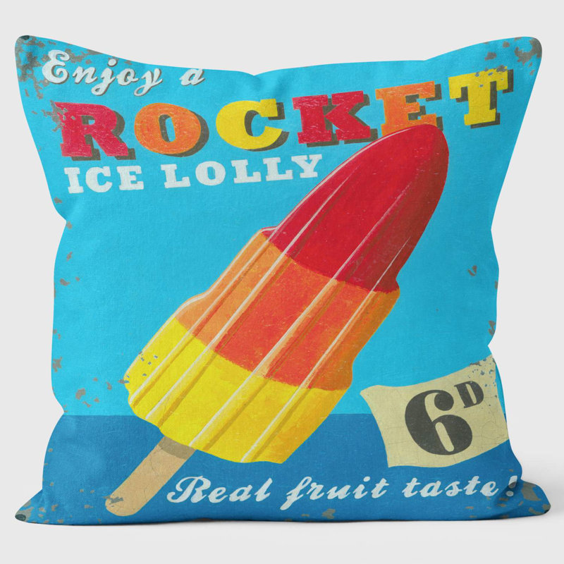 Enjoy a Rocket Lolly - Martin Wiscombe Cushion