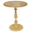 Table d'appoint Alpha Living Home Gold Accent, table de chevet moderne pour petits espaces
