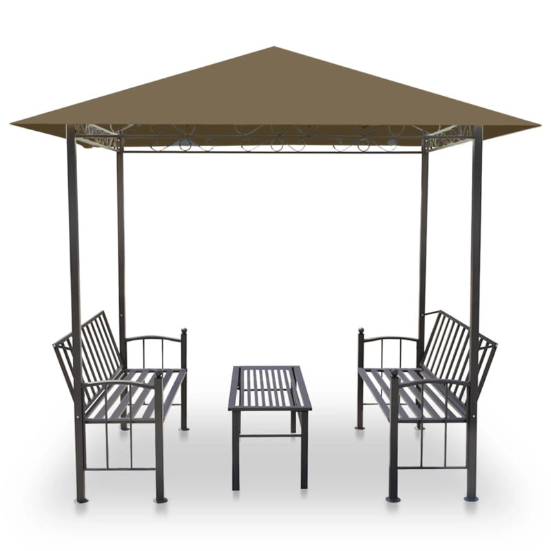 Pavilion 4 Seater Dining Set, Anthracite