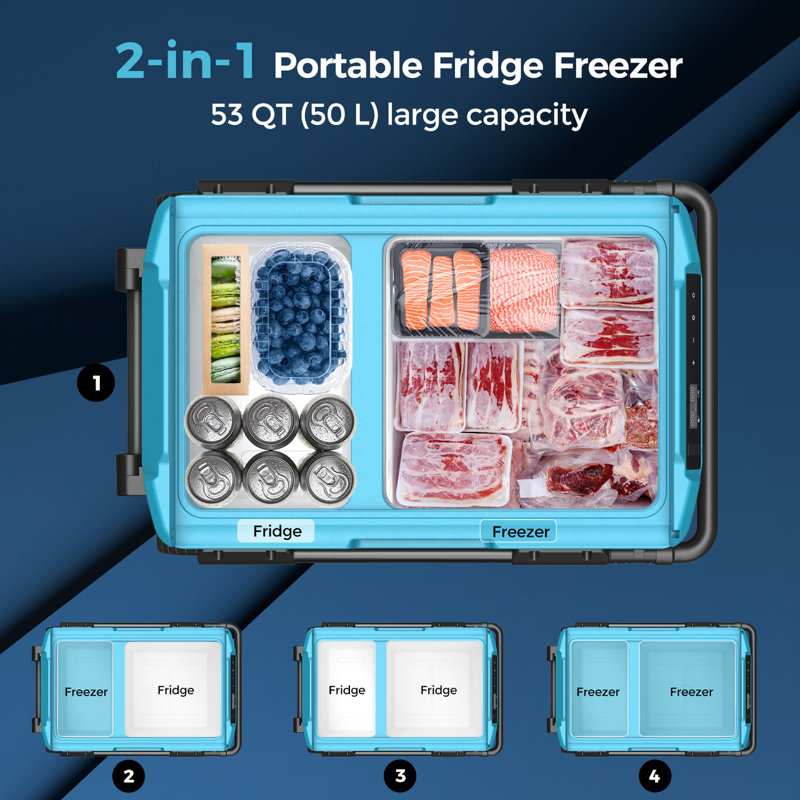 Renogy 53 Quarts Ice Chest with wheels in Black