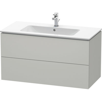 Base de meuble-lavabo simple murale Duravit seulement - gris (lavabo non inclus)