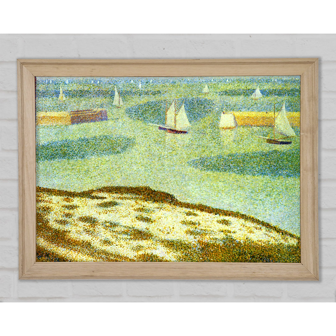 Seurat Eingang zu Port-En-Bessin - Einzelner Bilderrahmen Kunstdrucke