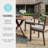 Martha Stewart Bedford All-Weather Patio Set With 36" Round Trestle Base Table And 4 Stack Armchairs-124405101-124405102