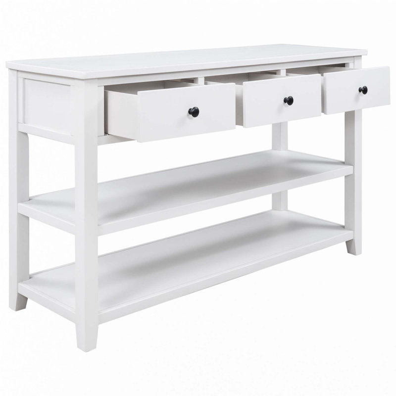 Console rétro avec deux tablettes ouvertes, Blanc