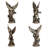 12Inch St Michael Statue Saint Archangel Michael Statue Defeated Lucifer Tramples Demon Resin Battle Angel Sculpture Bronze