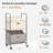 80 Liters Vertical Rolling Laundry Hamper, 2 Section Laundry Sorter With Wheels And 2 Breaks, 2-Tier Laundry Baskets For Small Space, Dorm, Laundry Room, Closet, Multicolored 2-Tier