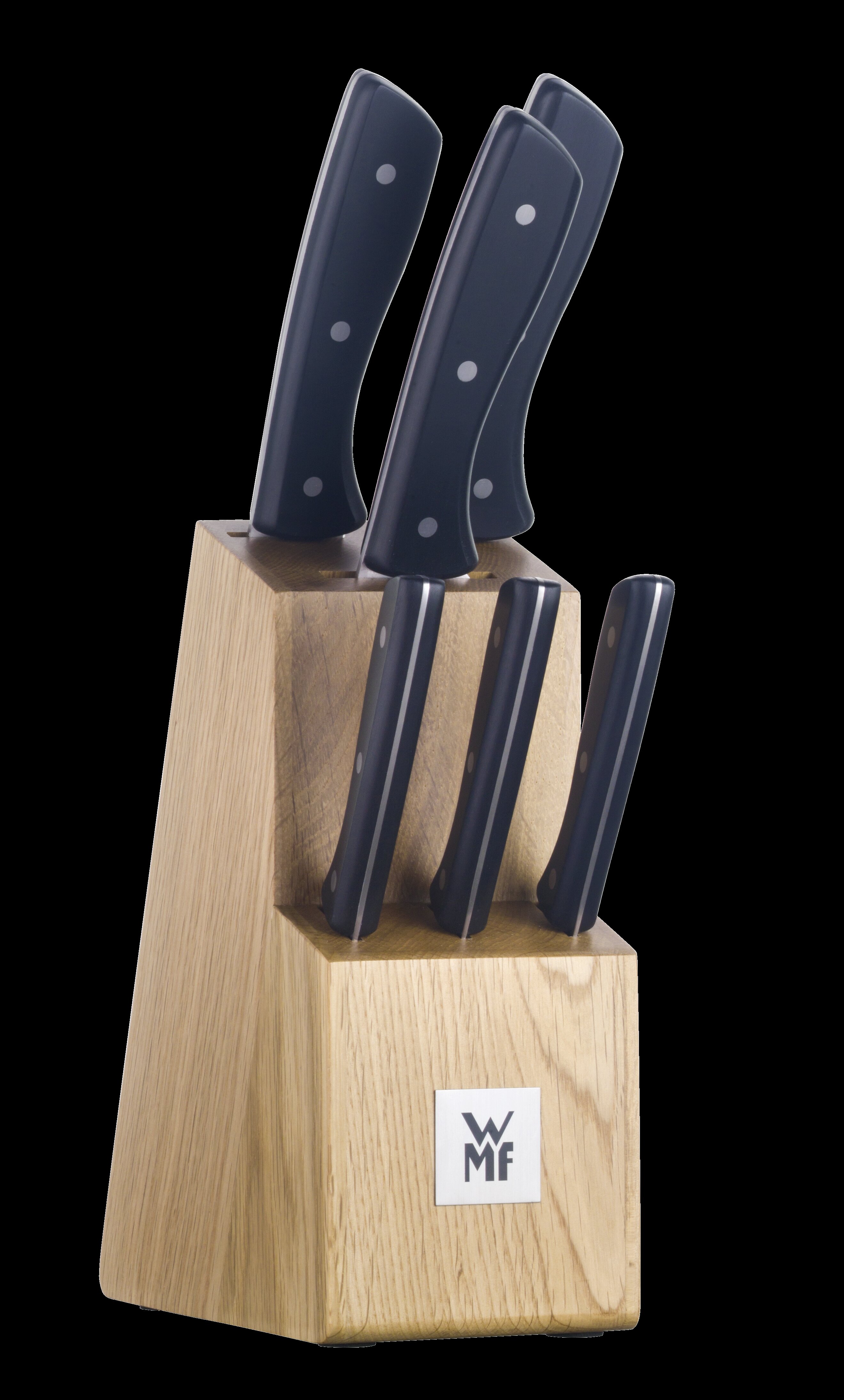WMF 7-tlg. Messerblock mit Messerset geschmiedet