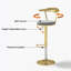 Îlot de cuisine 72 po avec sièges et rangement pour le vin, table d'îlot avec 4 tabourets de bar pivotants, rangement multiple et lumière DEL