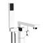 Robinet de baignoire autoportant avec douche à main - construction métallique, 6,14 po Hauteur pour l'utilisateur - expérience moderne et construction, hauteur de 6 po, ajoute de l'élégance à la salle de bain