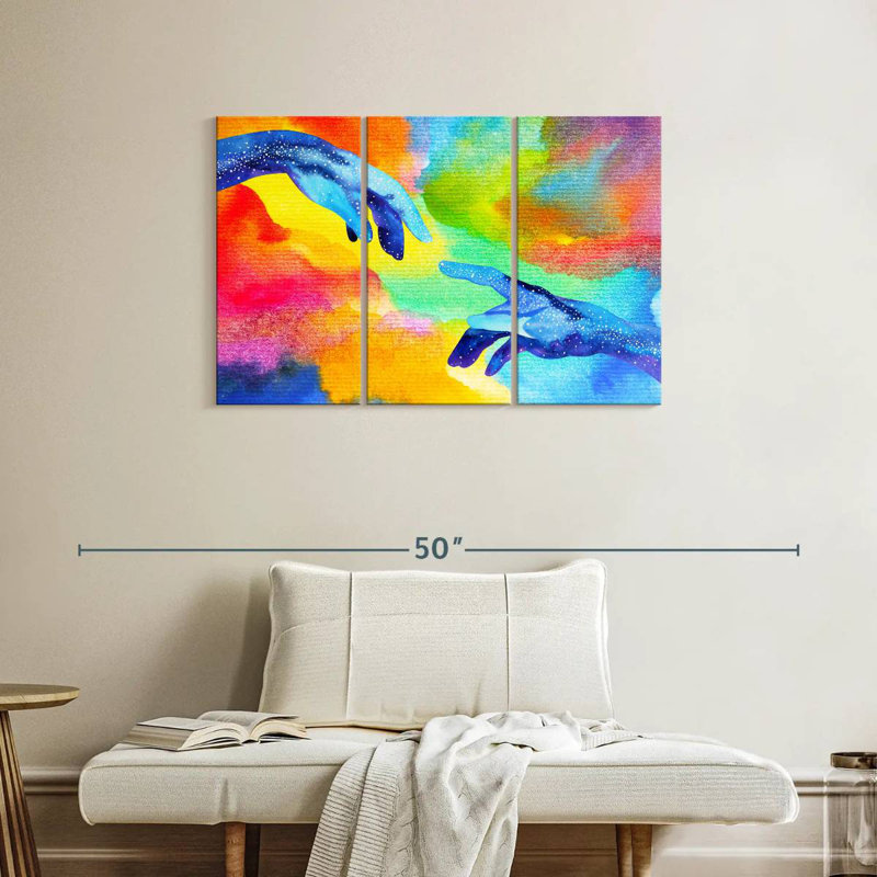 Keiraleigh Abstract Creation Hands, 24" H x 38" W