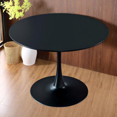 42.1" Round Mid-Century Modern Dining Table with MDF Top for 4-6 People by George Oliver