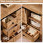 Commode de chambre à coucher avec 4 tiroirs et portes de grange coulissantes Terramuggus-624406777