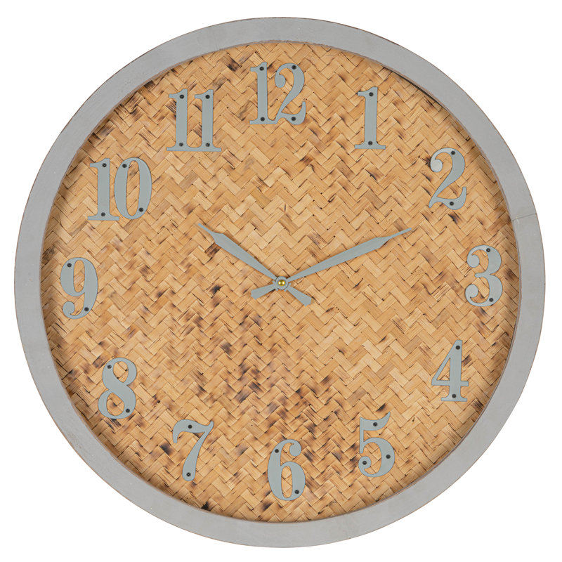 Desra Solid + Manufactured Wood Analog Wall Clock