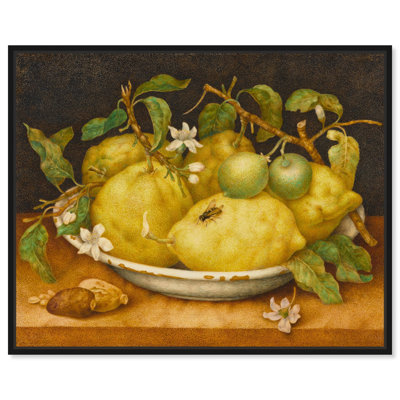 Nature morte avec bol de citrons, art de la cuisine par Art Remedy