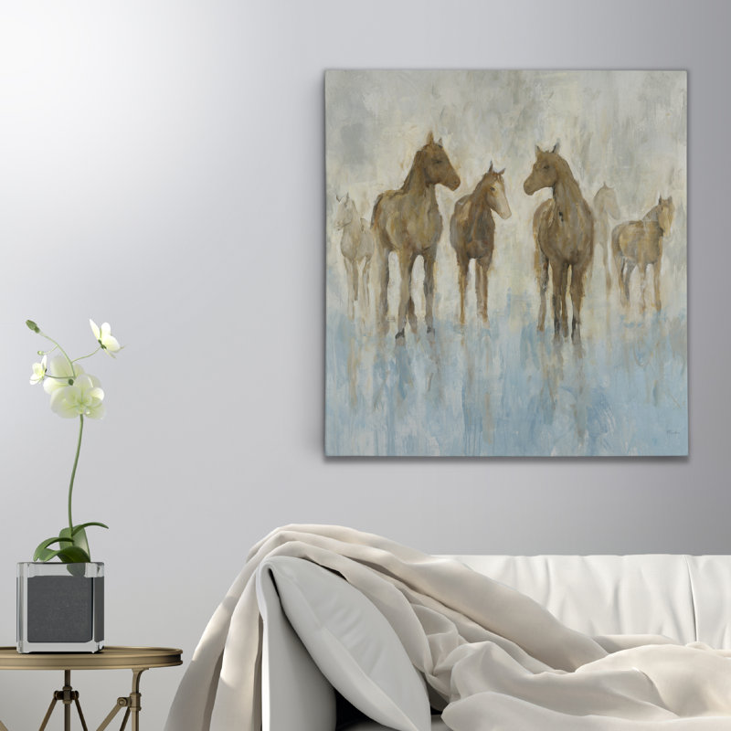 " Horses ", 40" H x 40" W x 1" D