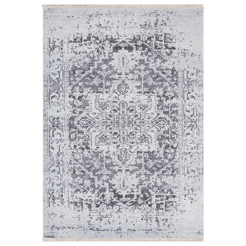 Tapis rectangulaire Daemen avec envers antidérapant, Rectangle 6 pi 7 po x 9 pi 6 po