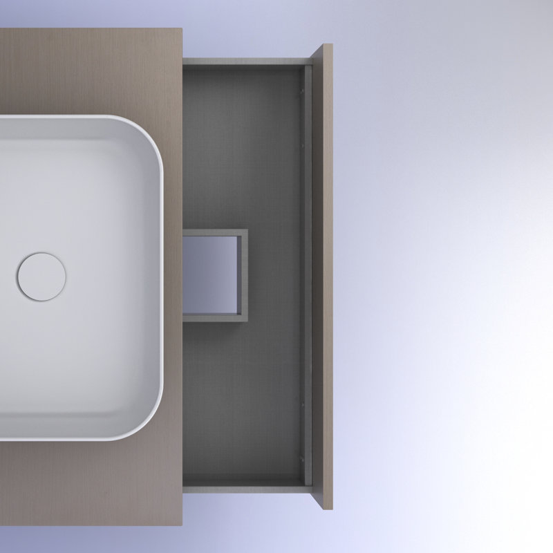 Jeanee 600mm Wall Hung Single Vanity Unit
