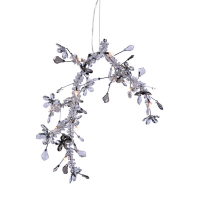 Modern 10 Light Crystal Branch Chandelier