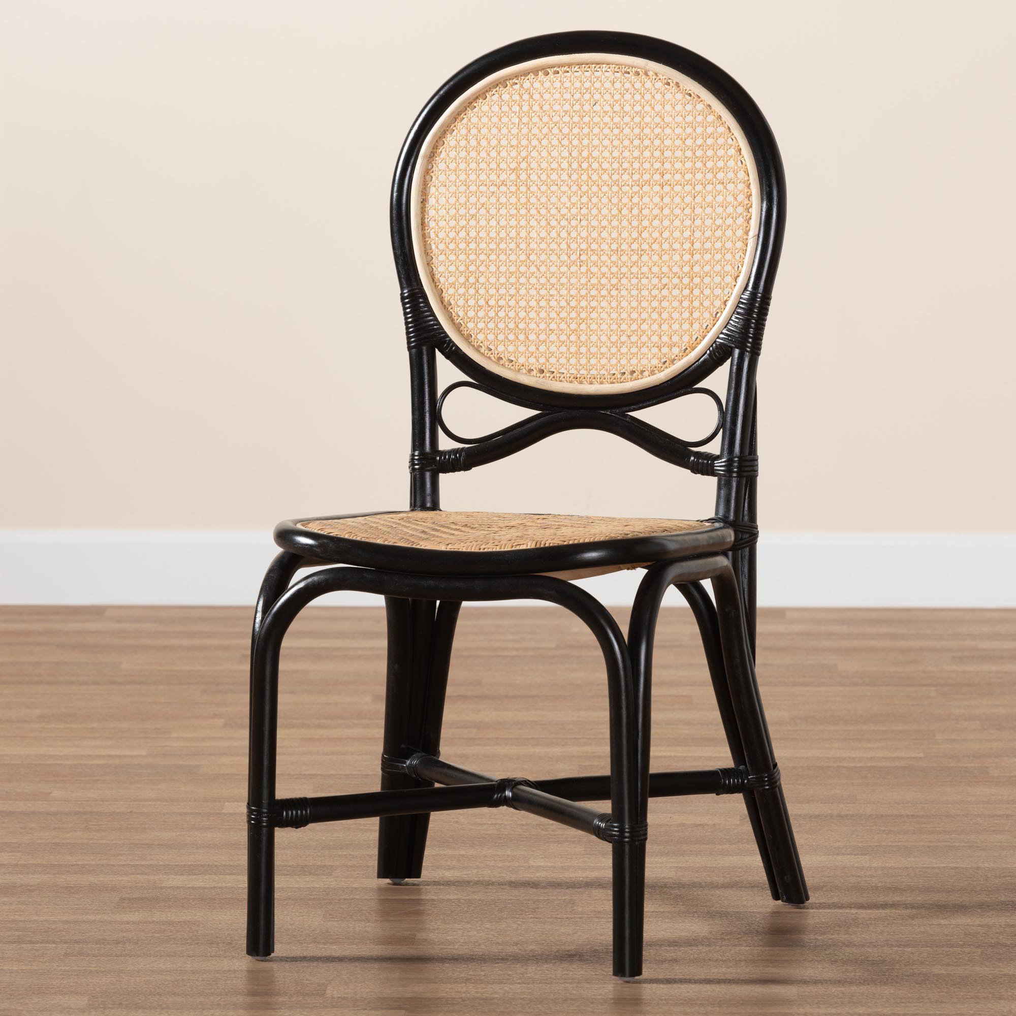 Bay Isle Home Kanli King Louis Back Rattan Side Chair Dining Chair