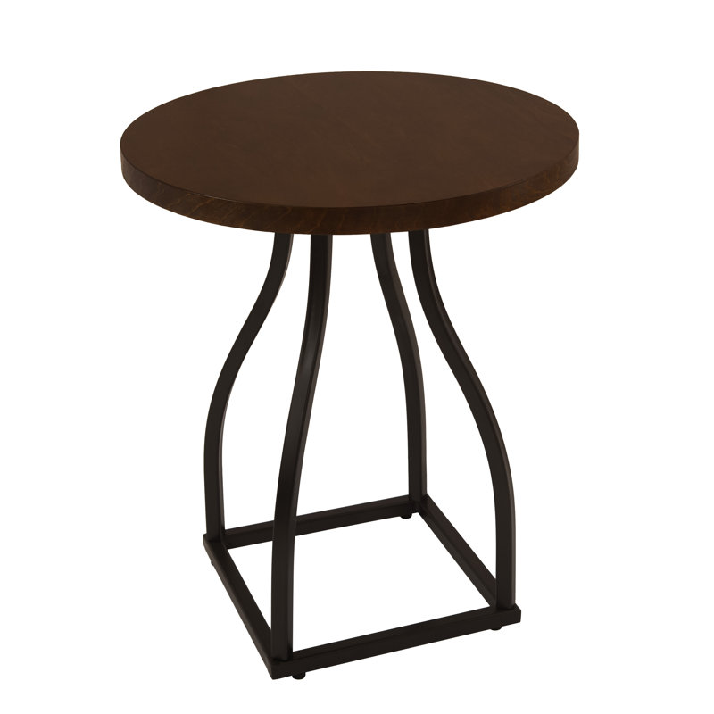 Table d'appoint Lindsay, Plateau noir / structure noire