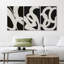 BAW noir et blanc, images abstraites modernes, décoration bohème, art encadré sur toile, 3 pièces-119461133-94434427-94434426