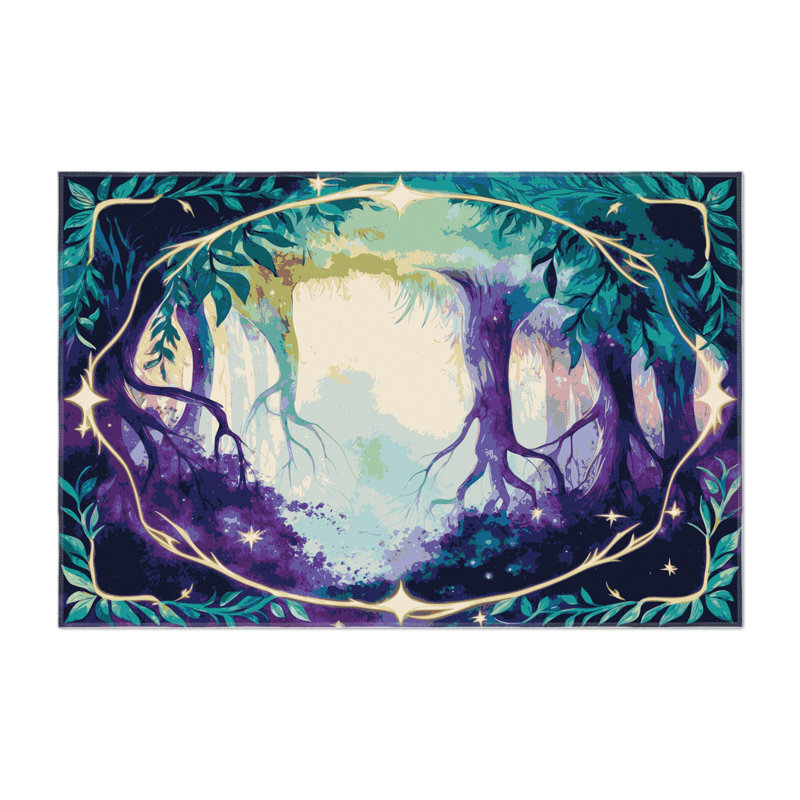 Spirit Tree Indoor And Outdoor Area Rug, Rectangle 1'6" x 2'6"