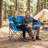 Oversized Portable Duo Camping Loveseat, Ergonomic Padded Armrests & Built-In Convenient Cup Holders, Suitable For Camping, Beach-1776481112