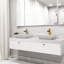 Robinet de lavabo vasque à poignée simple H 11 po Ashford-59386213