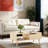 39'' Coffee Table, Mid Century Modern Coffee Table with Drawer & Shelf,-1312292159