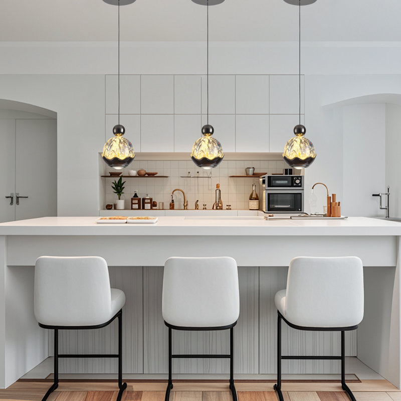 1 - Light Black LED Sphere Pendant
